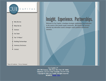 Tablet Screenshot of cuecapital.net